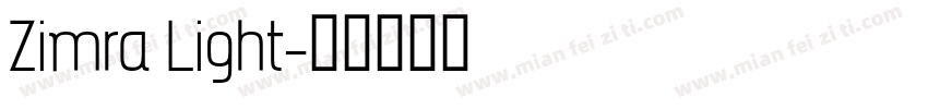 Zimra Light字体转换